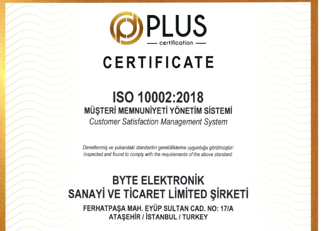Byte Elektronik ISO 10002 2018 1