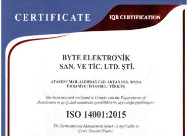 Byte Elektronik ISO 14001 2015 1