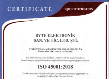 Byte Elektronik ISO 45001 2018 1