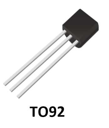 TRANS 0.1A 60V 0.5W TO92 PNP THT (BC556B-HT)