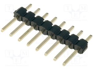 HEADER  1x8 2.54mm 180* MALE THT - BYTE 02102  - *