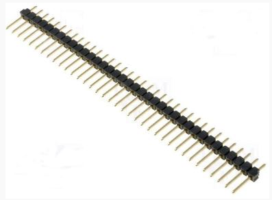 PIN HEADER 1x40 2.54mm 180° 16 mm MALE THT (NO NAME)