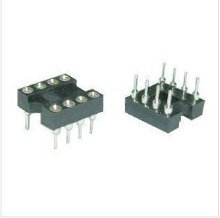 SOCKET 8PIN 2x4 ENTEGRE THT (*)