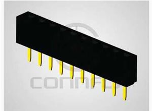 HEADER 1x40 2.00mm 7.00mm 180* V/T TUBE FEMALE THT - BYTE 02393  - DS1026-01-1X40S8BV