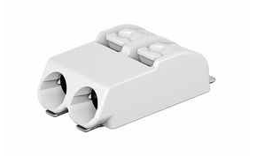 CONN 4mm 2-pole 0,75mm² WHITE TERMINAL THT (2060-452 / 998-404 )