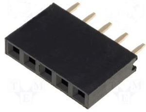 PIN HEADER 16PIN(1x16) 2.54mm FEMALE THT - BYTE 02501  - KLS1-208-1-16-S