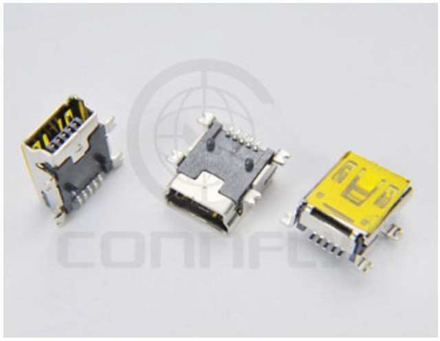 USB CONN MINI AB 5POS FEMALE (DS1104-B60SR)