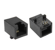 CONN RJ45 4P 90° 6P4C - GRAY THT (*)