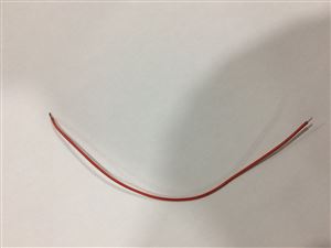 CABLE RED  1x0,50 15cm THT - BYTE 00293  - *