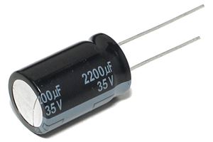 CAP EL 2200uF 35V 25x16 85C THT - BYTE 02742  - NO NAME