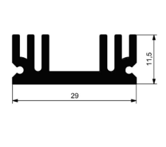 HEATSINK (L=30 mm) ALÜMİNYUM SOĞUTUCU THT (OZDAS0003EL30)