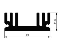 HEATSINK (L=30 mm) ALÜMİNYUM SOĞUTUCU THT - BYTE 02757  - OZDAS0003EL30