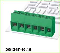 TERM.BLK.10.16MM 2P PCB TYPE GREEN GAOSONG (DG136T-10.16-02P-14-00SH)