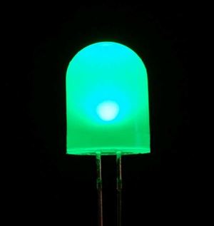 LED 3MM GREEN DIFFUSED 4.0~18.0 mcd SB THT - BYTE 03033  - 3G4HD-G03-CT
