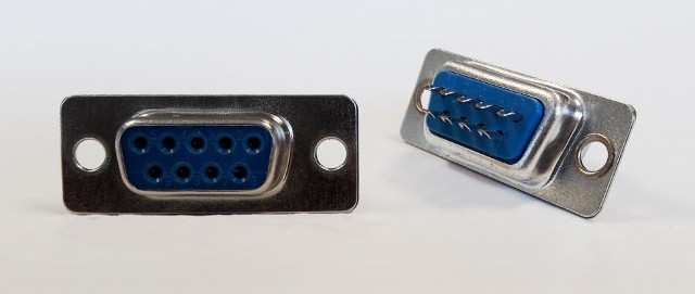 CONNECTOR DSUB 9PIN SOLDER TYPE 180C FEMALE BLUE THT (DS1033-09FUNSISS)