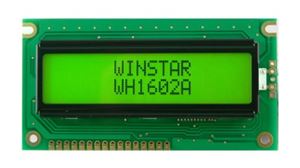LCD COG CHAR 2X16 TRANSFL THT - BYTE 03108  - WH1602A-YYH-CTK#010