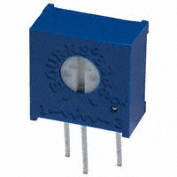 TRIMPOT Cermet Single-Turn, H 1M 9.6x9.6x5.6MM THT (1M 3386H)