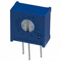 TRIMPOT Cermet Single-Turn, H 1M 9.6x9.6x5.6MM THT - BYTE 27772  - 1M 3386H