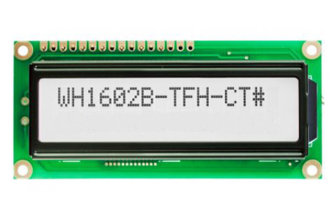 LCD MOD 16X2 80X36X13,5MM LEDB LİGHT WHITE THT (WH1602B-TFH-CT)