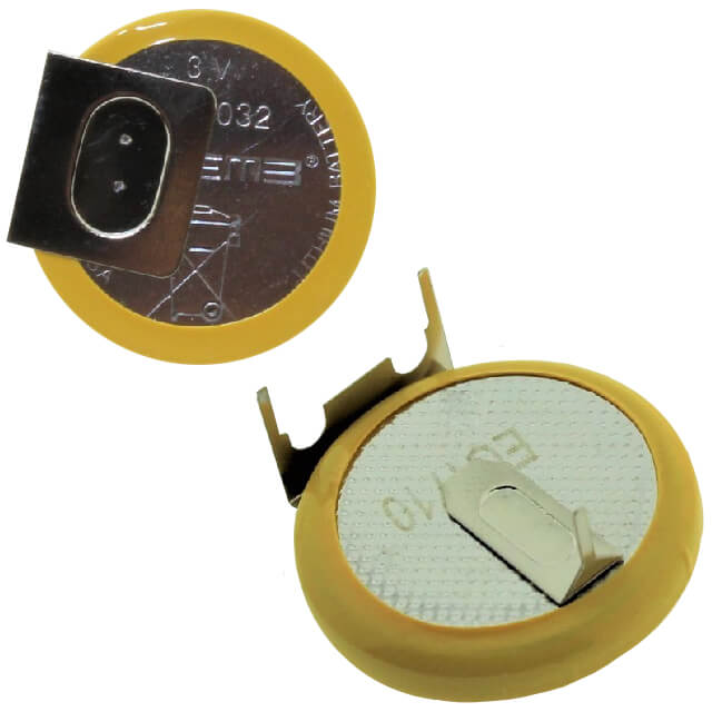 BATTERY CR2032 20mm 3V LITHIUM 3PIN YATAY  (*)