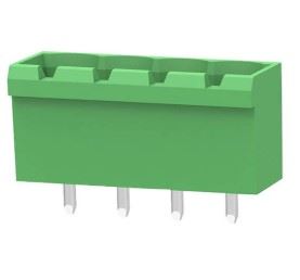 TERM 4P 5.08mm 180* GREEN CLOSED MALE THT - BYTE 27886  - *
