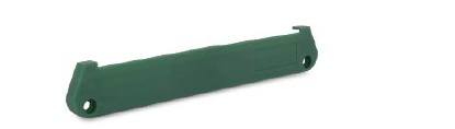 100mm PROFILE END PLATE GREEN (*)
