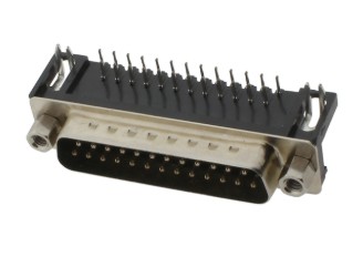 CONN D-SUB 25P 90° MALE PCB TYPE R/A THT (DS1037-25MNAKT74-0FF)