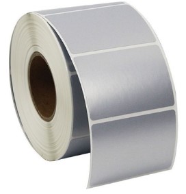 ETİKET BASKISIZ SILVERMAT 12x6mm   (*)