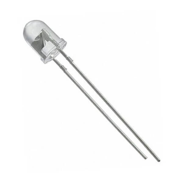 LED RED 3mm 635nm 1800mcd WATER CLEAR THT (3R4UC-8-CT)