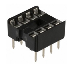 IC-SOCKET 8PIN DUAL WIPE 0.3"(7.62mm) THT (L-KLS1-216-08)