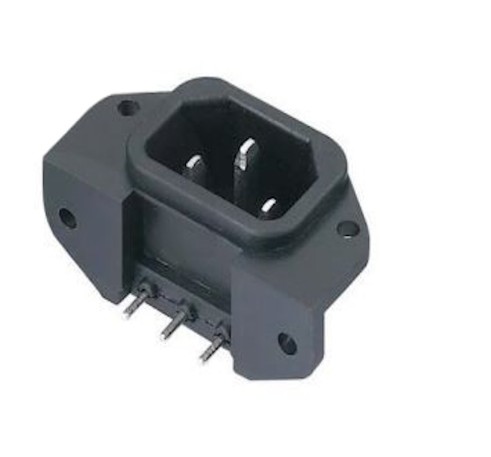 CONNECTOR POWER SOCKET WITH MALE EAR 90° PCB THT (*)