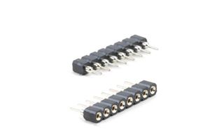 HEADER 8P(1x8) 2.54mm MACHINE PIN FEMALE V/T THT - BYTE 28585  - L-KLS1-209-3.0-1-08-S-Y