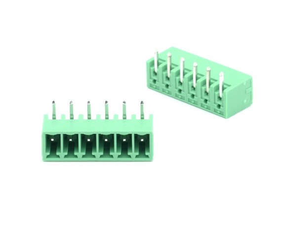 TERM BLK 6P 3.81mm 90° GREEN CLOSED MALE THT (15EGTRC-3.81-06P-14-00AH)