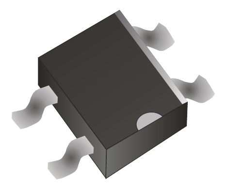DIODE BRIDGE 1000V 0.5A SMD  (MB10S)