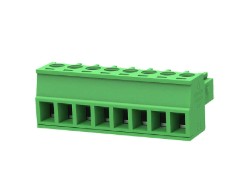 TERM 8P 3.81mm GREEN FEMALE THT (15EDGK-3.81-8P-G01)