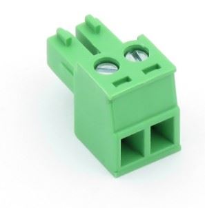 TERM 2P 3.81mm GREEN FEMALE  - BYTE 28763  - 15EDGK-3.81-2P