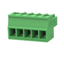 TERM 5P 3.81mm GREEN FEMALE THT (15EDGK-3.81-5P-G01)