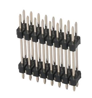 PIN HEADER 20P(2x10) 2.54mm MALE V/T THT - BYTE 28930  - DS1029-04-2X10P8BVA36