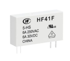 RELAY POWER SLIM 6A 5V SPDT (1 Form C) AgNi Type THT (HF41F/05-ZS)