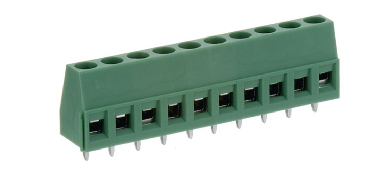 CONN T.B. 10P(1x10) 5mm GREEN THT  (KF128-5.0-10P)