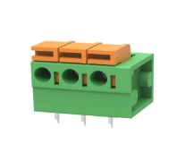 TERMINAL BLOCK 3P 5.08mm GREEN PCB SPRING TYPE THT (EX142R-5.08-03P)