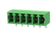 TERMINAL BLOCK 6P 3.81mm 90C GREEN CLOSED MALE THT - BYTE 29002  - EX15EDGRC-3.81-06P