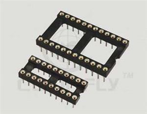 IC-SOCKET 18PIN PRECISION 0.3"(7.62MM) CONNFLY THT - BYTE 03310  - DS1001-01-18BT1NSF6S