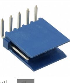 CONN HEADER R/A 5POS 2.54MM BLUE THT - BYTE 03363  - 281698-5