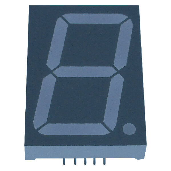 LED DISPLAY 7 SEGMENT 1DIGIT 38.1MM (+) RED E2-1150-AUR-1 THT (E2-1150-AUR-1)