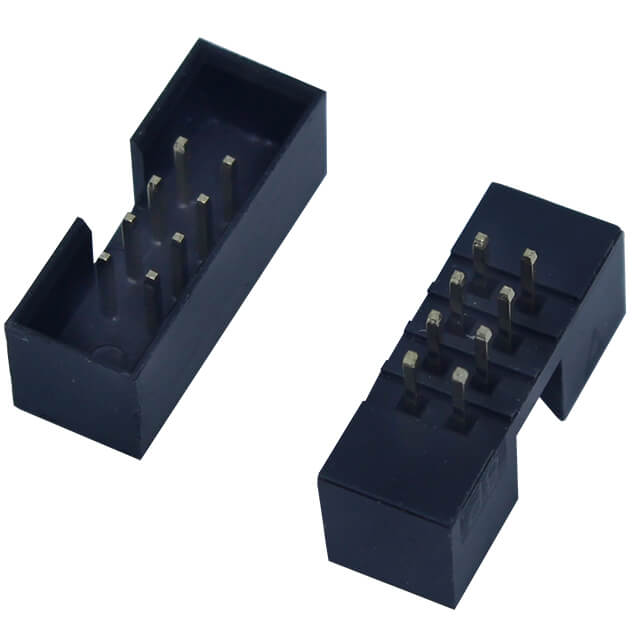 BOX HEADER 8PIN(2x4) 2.00mm THT V/T MALE BLACK L-KLS1-202B-08-S-B THT (L-KLS1-202B-08-S-B)