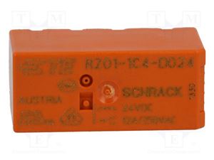 RELAY SCHRACK 24VDC ROLE THT - BYTE 03461  - RZ01-1C4-DO24-R