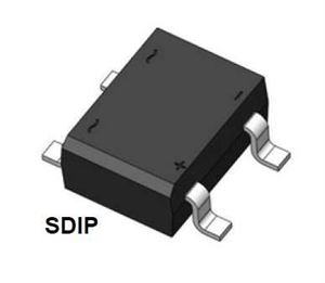 DIODE BRIDGE DF10S 1A 1000V 8.13x6.20mm SMD - BYTE 03484  - DF10S-HT