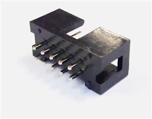 HEADER BOX 10PIN(2x5) 2.54mm 180* MALE BLACK THT - BYTE 03799  - DS1013-10SSIB1