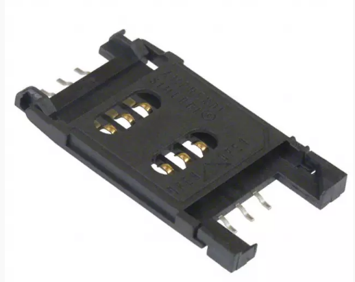 SOCKET SIM/SAM CARD HOLDER HINGED TYPE SMD (C707 10M006 5002  )